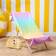 OHS Ombre Bath Towel Multicolour (152x71cm)