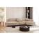 Fun-Möbel Ecksofa Designersofa VALENCIA in Stoff Noel Beige Ottomane Rechts Sofa 210cm