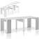 ManoMano Modern Space Saving White Ash Dining Table 78x90cm