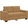 vidaXL Loveseat Brun 120 cm Sammet Soffa