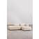 Sklum Sofá Modular Esquinero 2 Piezas Con Diván Izquierdo Y Puff Fogler Borreguito Beige Crema Sofa