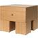 ferm LIVING Kuben Natural Oak Bedside Table 45x45cm