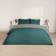OHS Brentfords Reversible Set Teal Grey Duvet Cover Grey, Green (135x200cm)