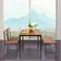 Costway 4-Delige Keukentafel en Stoelenset met 2 Stoelen en 1 Bank Metalen Frame