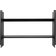 ferm LIVING Lager Low Rack Black Væghylde