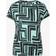 Cecil Damen Print-Shirt Mit Knopfdetail - Grün/Blau