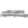 Fun-Möbel Valencia Light Grey Sofa 321cm 3 Seater