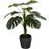 Home -Tex Monstera 90 cm 1 Stammet Grønne Blade Kunstig plante