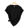 Shein Solid Color Round Neck Short Sleeve TShirt Suitable For Summer Casual Wear