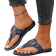 Shein Womens Camouflage Butterfly Embroidery Flat Sandals With Round Buckle Open Toe SlipResistant Flip Flops For Outdoor And Indoor Use