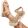Shein Womens Summer Fashion Khakicolored Strawweaving Style Flat Sandalscasual Beach Slippers Imitation Outsole