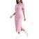 Shein PinkWhite Knitted Striped Dress