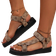 Shein Summer New Flat Fabric Womens Shoes PeepToe Colorblock Hook And Loop Fastener Beach Sandals