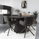 House Nordic Osaka i Sort Egefiner Ø140 x H75 cm Spisebord