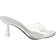 Shein New Arrival Womens European And American Trendy British Style Fashionable French Sexy Round Toe Comfortable And Simple Transparent PC Heels With Color
