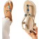 Shein Nyheter Fashionabel Kvinnors Platta Sandaler Stil Kaki Frg Prl Detaljering Lmplig Fr Enkel Och Fransk stil
