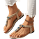 Shein Nyheter Fashionabel Kvinnors Platta Sandaler Stil Kaki Frg Prl Detaljering Lmplig Fr Enkel Och Fransk stil