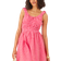 ASOS DESIGN Sommarklänning Minilängd Med Kanalsydda Detaljer - Rosa/Röd