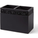Dunelm Sparkle Black Square Double Toothbrush Holder