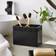 Dunelm Sparkle Black Square Double Toothbrush Holder