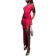Vesper Asymmetric Maxi Dress with Thigh Split - Fuchsia Pink