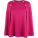 Stenströms Mary Poncho i Merinould - Mørk Rosa
