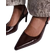 Public Desire Salsa Sling Back Kitten Heels - Brown