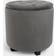 OHS Matte Velvet Stool Storage Ottoman Buttons Pouffe 42cm