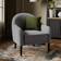 Dunelm Kaspar Soft Texture Tub Charcoal Armchair 81cm