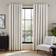 Dunelm Chenille Heavyweight Eyelet Curtains - Ivory 117x137cm