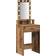 vidaXL Sminkebord Med LED-Lys Gamle Træ 50 x 41 x 140 cm Toiletbord 41x50cm
