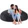 VEVOR Round Chair with Removable and Washable Cover Giant Black Bean Bag
