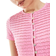 New Look Croptop Med Knapper Foran I Blondestof - Lyserød