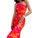 Shein Womens Summer Elegant Beach Floral Print Bodycon One Shoulder Twist Knot Dress Hawaii