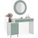 Vicco Vanity Desk White Mint Green Dressing Table 40x120cm