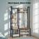 Vasagle 9 Hook Coat Rack with Shoe Bench Hallway Furniture & Accessory