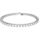 Swarovski Matrix Tennis Bracelet - Silver/Transparent