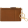 Lauren Ralph Lauren Full-Grain Leather Key-Ring Small Zip Card Case - Tan