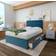 Bedmaster Plush Velvet Divan Base Blue Super King 180x200cm