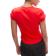 Topshop Rib Curve Hem Fitted Tee - Red