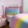 OHS Rainbow Ombre Soft Fleece And Pillowcase Set - Duvet Cover Multicolour (200x135cm)