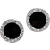 Shein pair Simple Black Circle Shaped HighEnd Design Earrings Versatile And Elegant