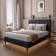 X-Rocker Maisie Upholstered Velvet Bed Frame 149 x 204 cm 149x203cm