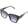 Pieces Square Frame Sunglasses - Black Tint