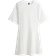 H&M Damen T-Shirt-Kleid mit Schulterpolstern Weiß