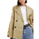 ASOS DESIGN Kort trenchcoat-Neutral