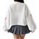 Shein Charming Cherry Jacquard Casual Cardigan