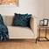 OHS Matte Velvet Geometric Print Covers 45 x 45 cm - Cushion Cover Blue (45x45cm)