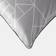 OHS Matte Velvet Geometric Print Covers, - 45 x 45 cm Cushion Cover Grey (45x45cm)