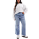 ASOS DESIGN Curve Cropped jeans med lige ben lys mellemblå